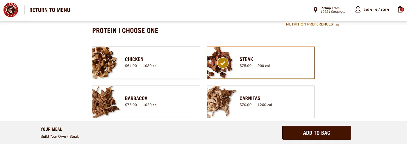Chipotle Example 1