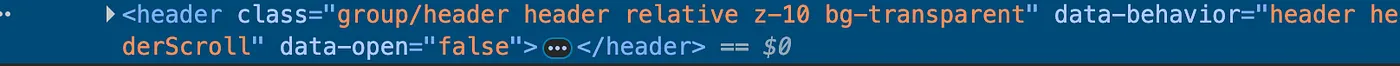 Header Code Example
